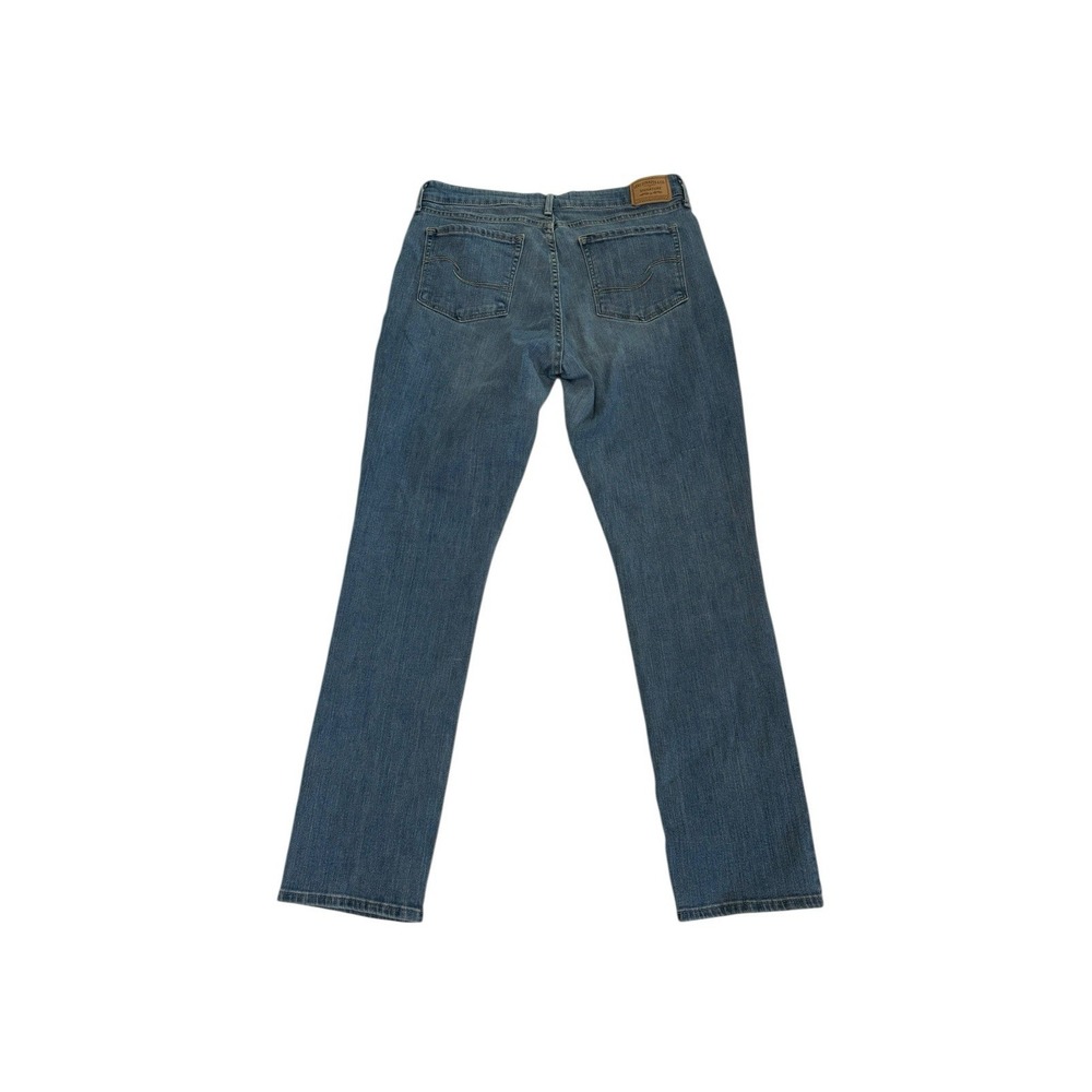 Levi Strauss Signature Women's Size 12 Mid-Rise Straight Jeans Blue Denim - Picture 2 of 5